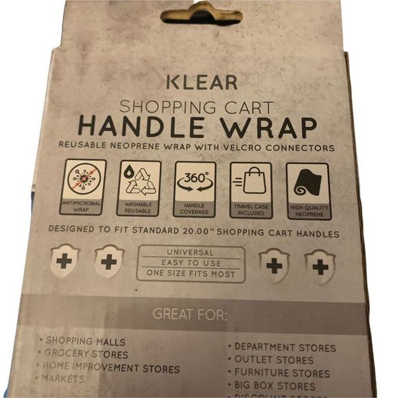 Klear 15.5 Shopping Cart Handle Wrap Cover Black - Buy 4 Items Get 25% Off‎ - Picture 4 of 6